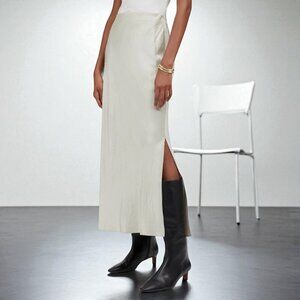 Madewell Satin Maxi Slip Skirt Size 14